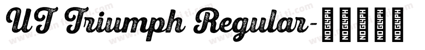 UT Triumph Regular字体转换